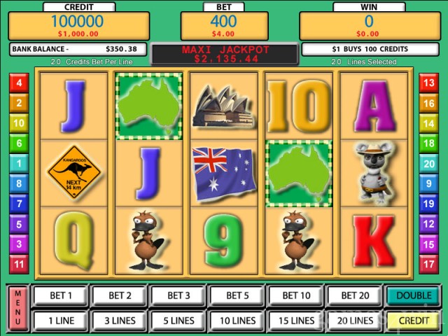 Slots down under