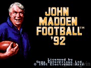 John Madden Football '92 1
