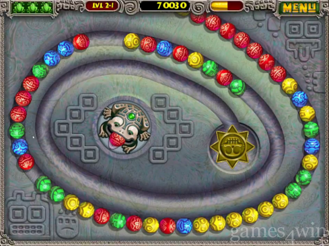 play zuma deluxe online full screen